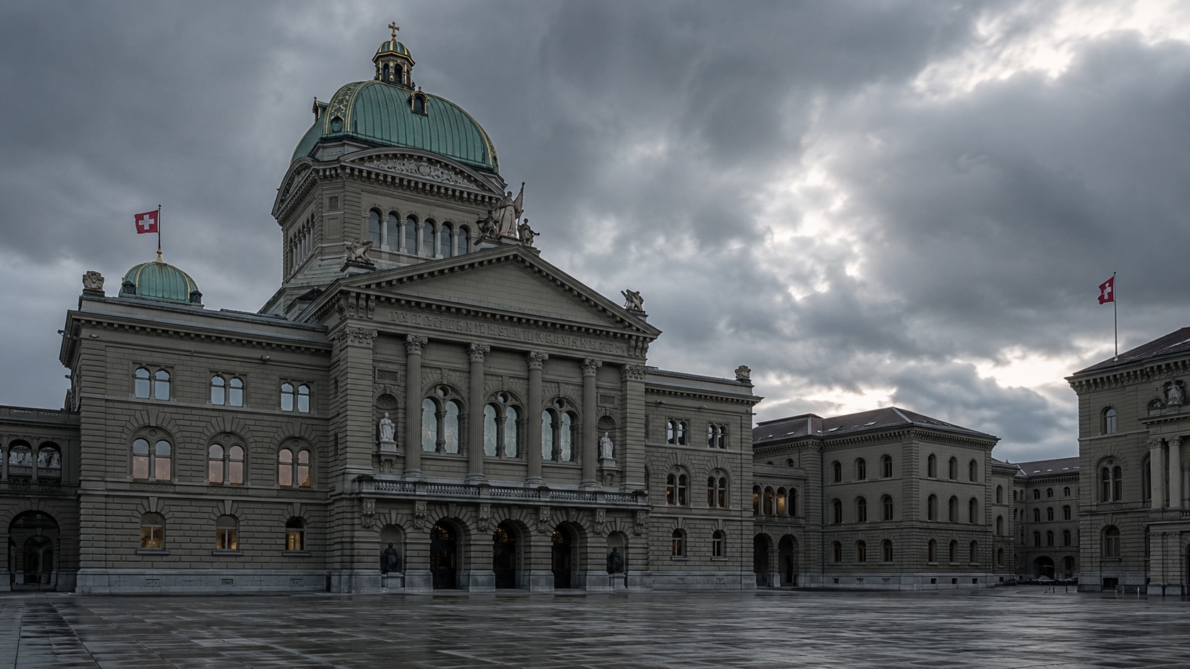 The Federal Palace in Bern, Switzerland — where the parliamentary commission investigated the Crypto AG CIA scandal and found senior officials had likely been informed