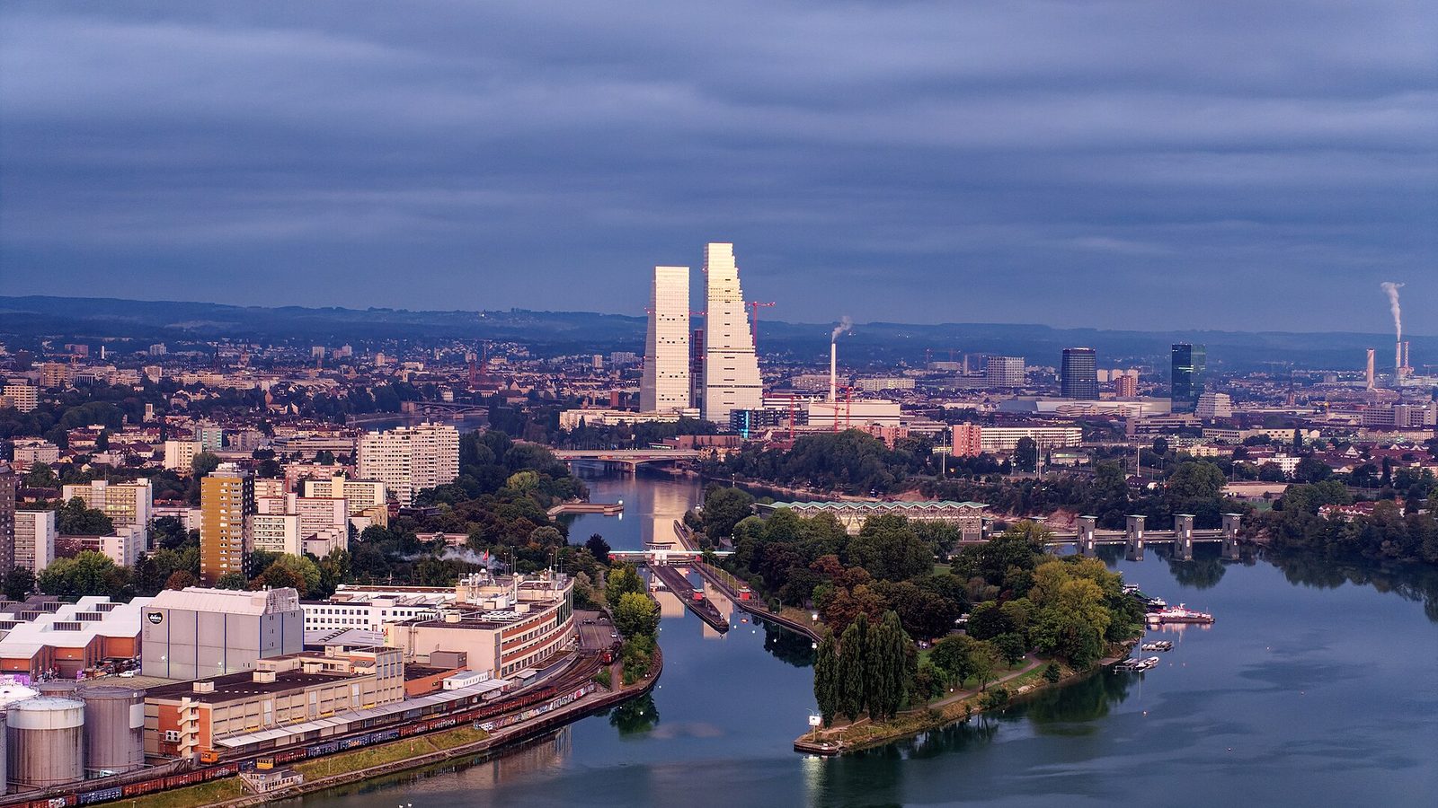 Why is Switzerland so rich: the Roche towers rising above the Rhine and Basel's pharmaceutical district